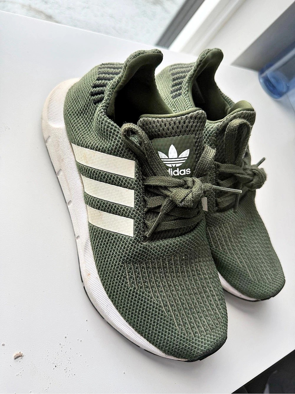 adidas Swift Run 1.0 Green & White Sneakers